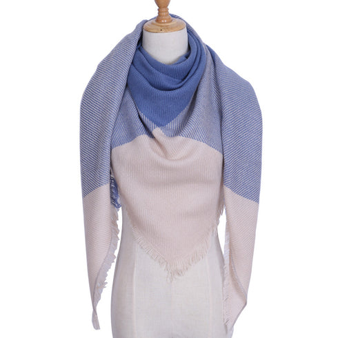 esign Women Triangles Scarf Long Scarves Shawl Autumn Winter - ROUTINE FASHION